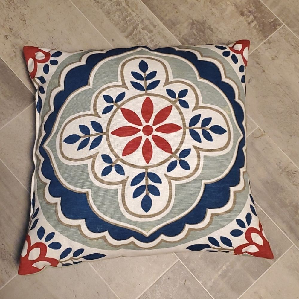 Beautiful Colored Fun Patterned Accent Pillow - Picture 1 of 5